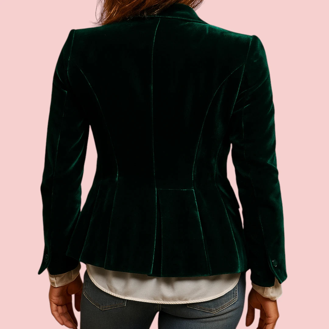 Dames Blazer – Fluweel & Klassieke Revers