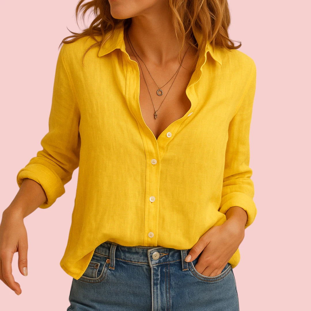 Dames Blouse Luchtige Casual Blouse Met Losse Pasvorm Voor Comfortabel Dagelijks Gebruik