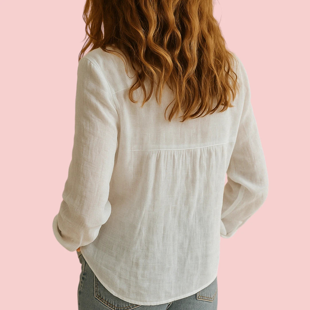 Dames Blouse Luchtige Casual Blouse Met Losse Pasvorm Voor Comfortabel Dagelijks Gebruik