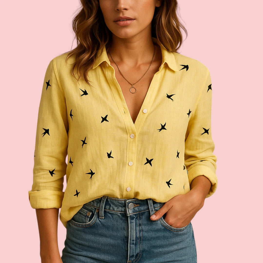 Dames Blouse Luchtige Casual Blouse Met Losse Pasvorm Voor Comfortabel Dagelijks Gebruik