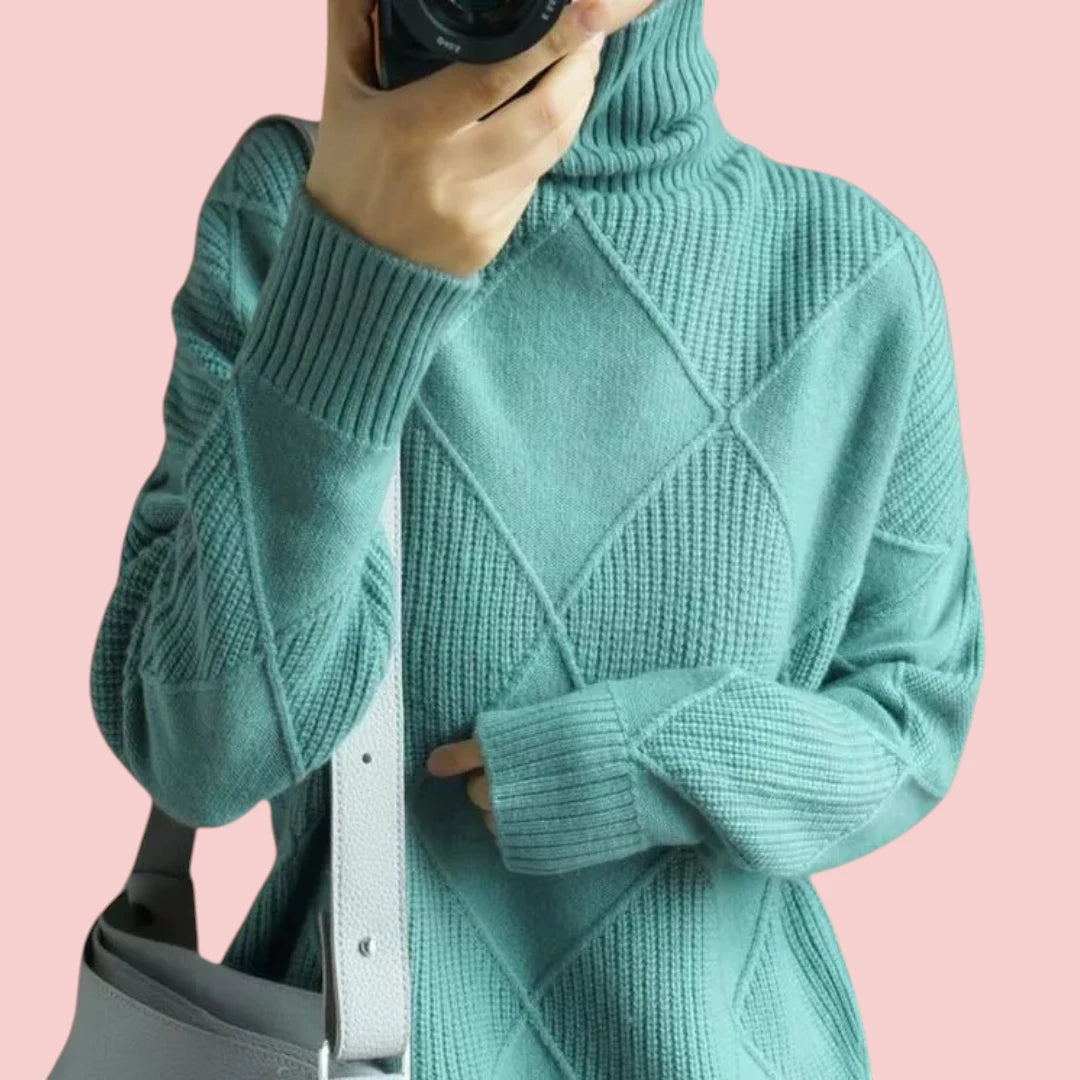 Dames Kasjmier ColTrui Luxe Zachte Coltrui Met Ademend Materiaal En Comfortabele Pasvorm