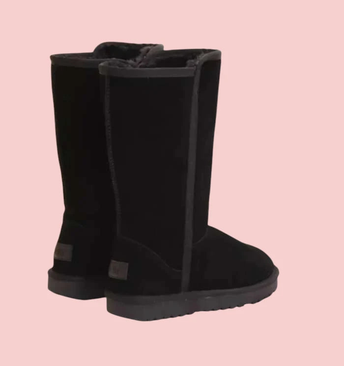 Dames Laarzen – Waterdichte Suède Sheepskin met Warme Voering en Ritssluiting