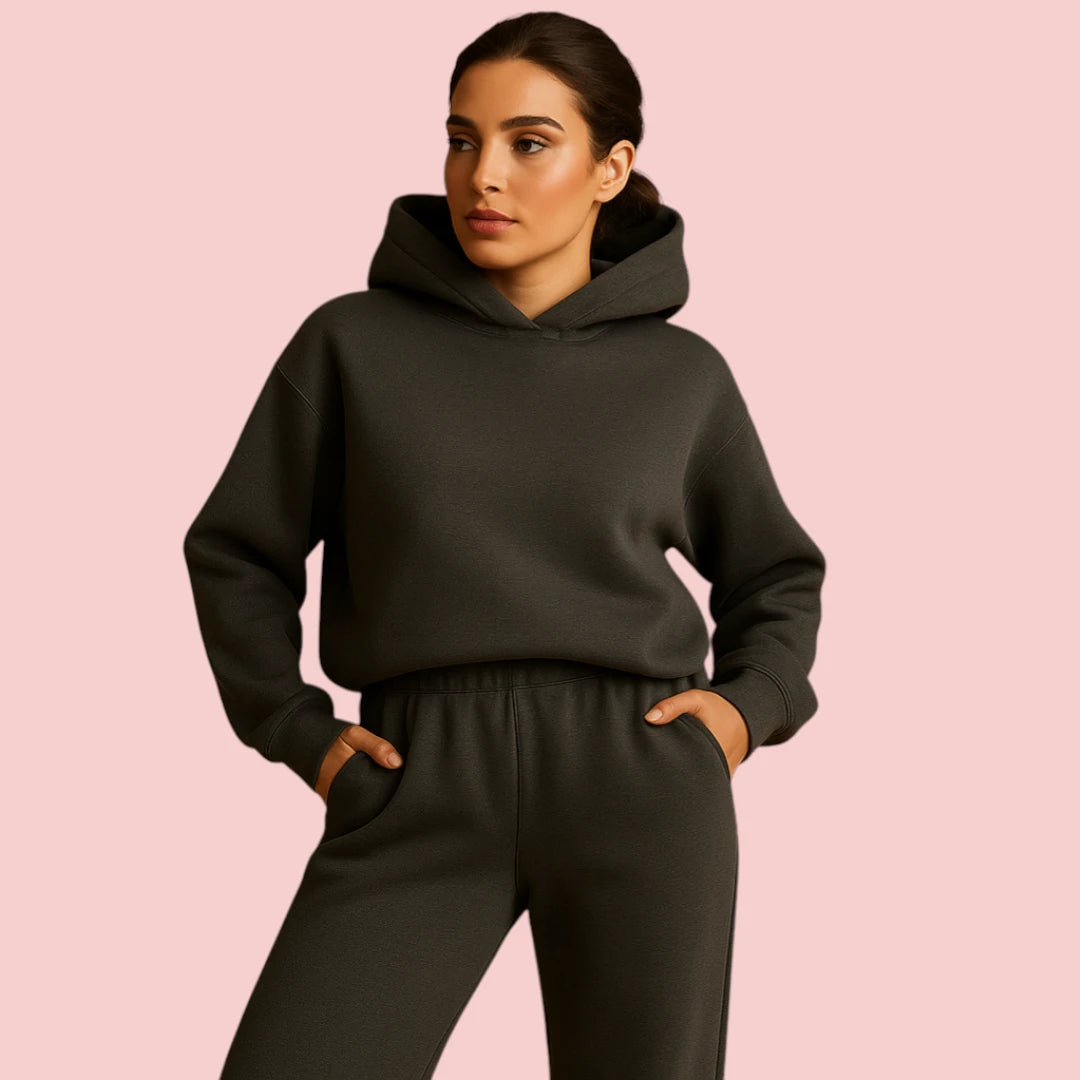 Dames Loungewear Set – Oversized Hoodie & Elastische Broek