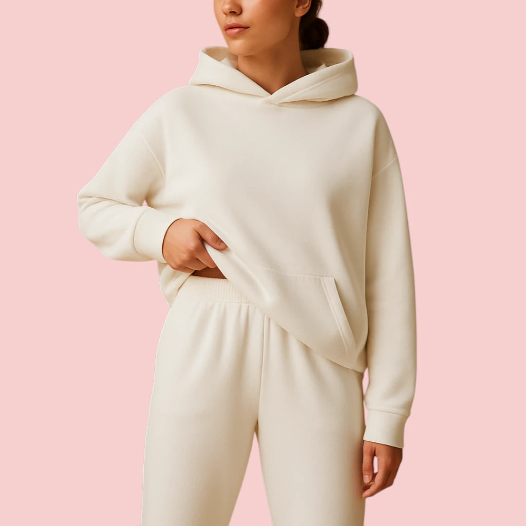 Dames Loungewear Set – Oversized Hoodie & Elastische Broek