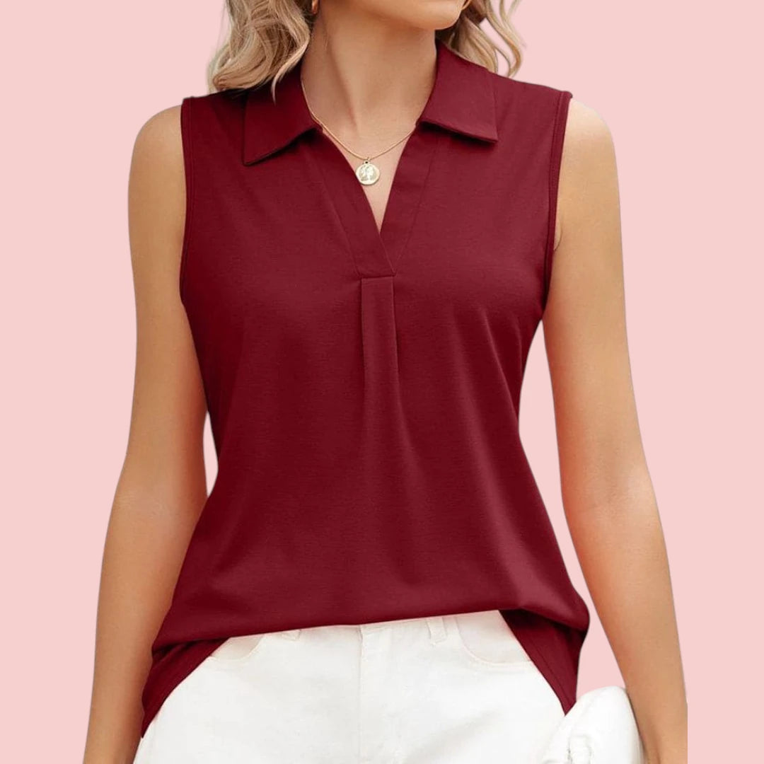 Dames Mouwloze Blouse Lichte En Luchtige Top