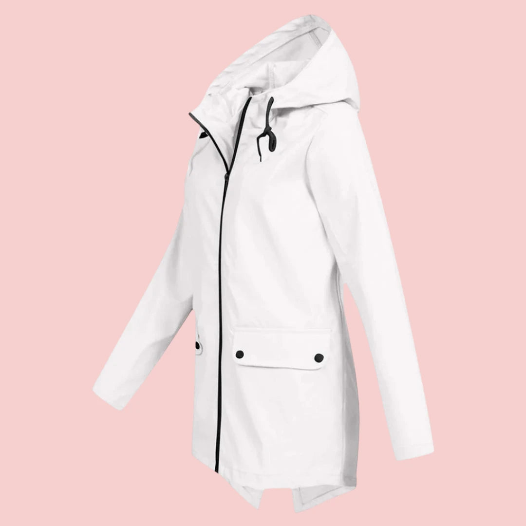 Dames Parka Jas Moderne Stijlvolle Mackintosh Regenjas Waterdicht En Winddicht