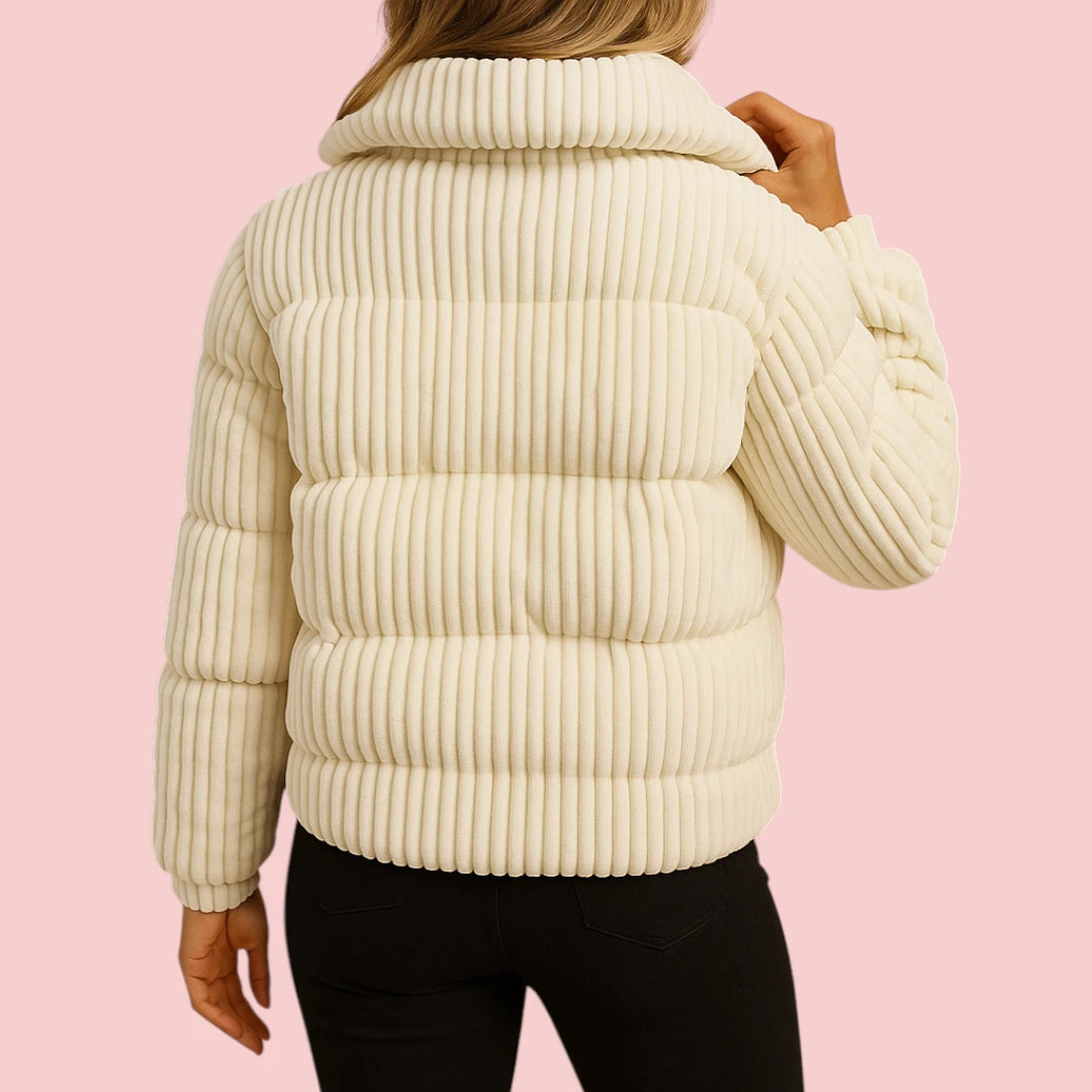 Dames Pufferjas – Lichtgewicht met Getailleerde Pasvorm en Ritssluiting