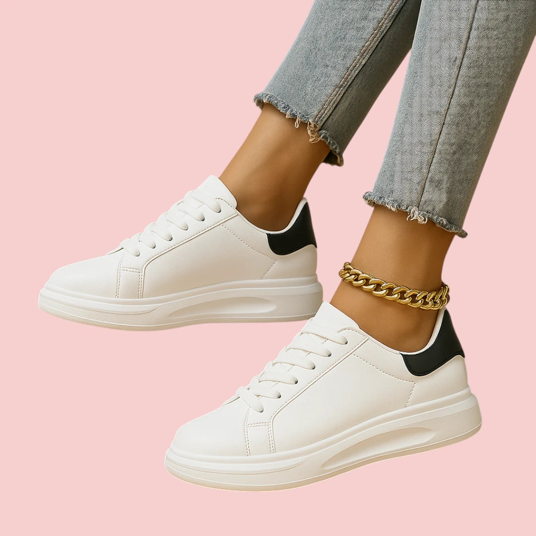 Dames Sneakers – Minimalistisch Leer voor Comfort
