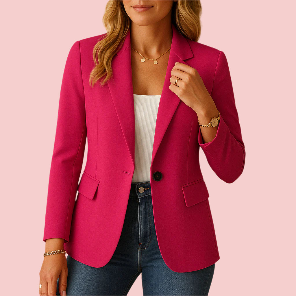 Getailleerde blazer met comfortabele pasvorm