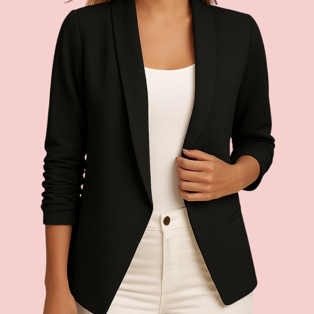 Dames Blazer – Open Reversmodel voor Casual & Nette Combinaties
