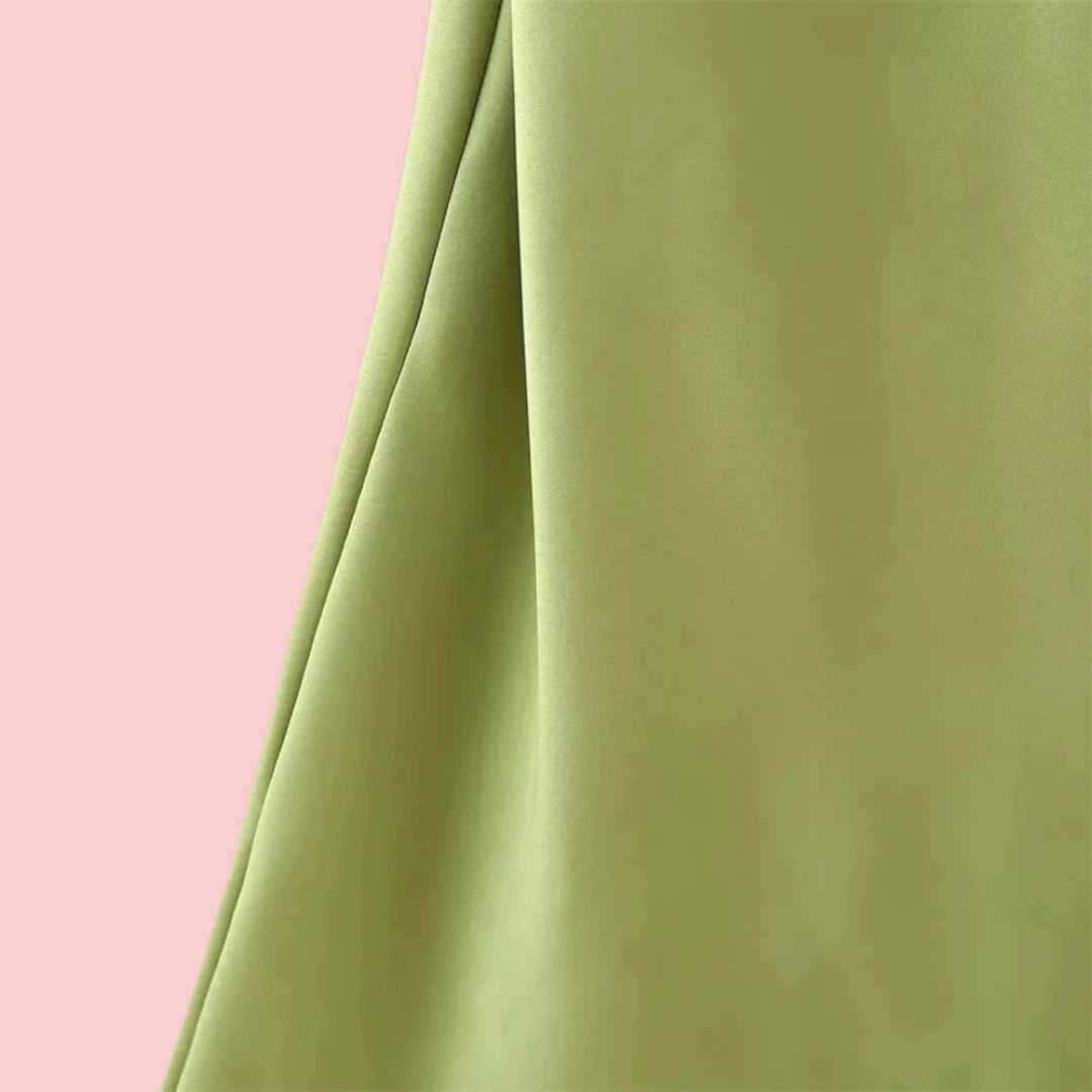 Dames Galajurk – Satijnen Lange Jurk met Open Rug