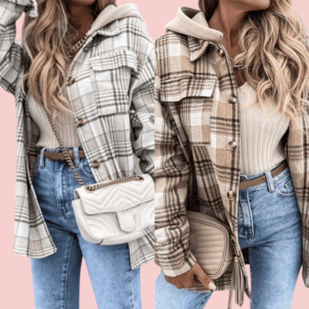 Dames Jas Geruite Stijlvolle Lichtgewicht Jas Voor Koele Zomeravonden En Casual Outfits