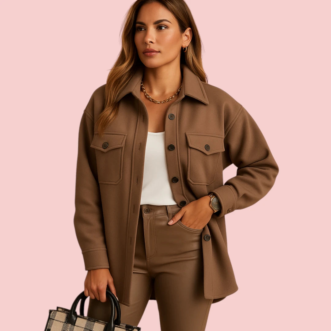 Dames Jas – Wind en waterdicht met kraag en knoopsluiting