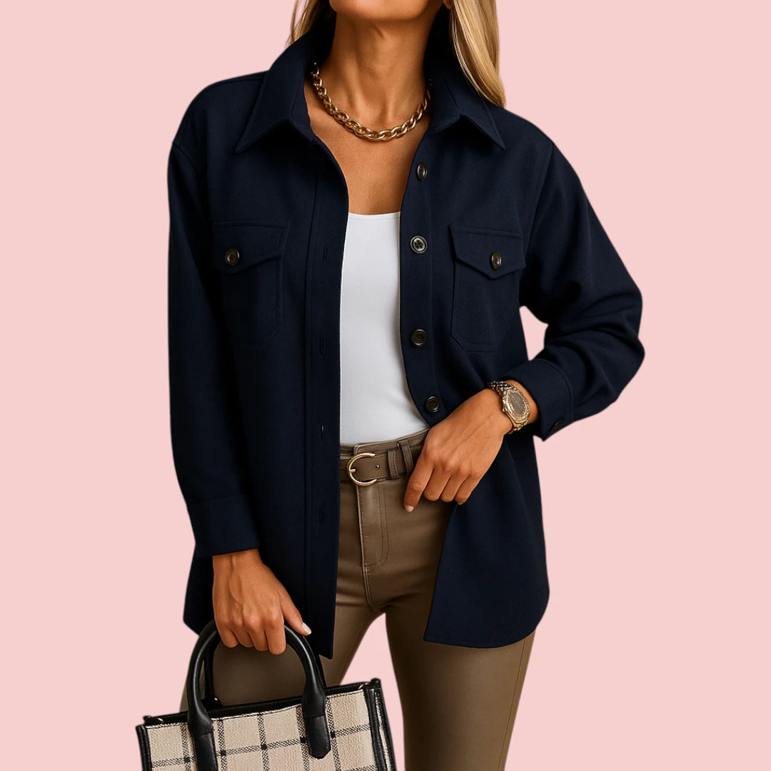 Dames Jas – Wind en waterdicht met kraag en knoopsluiting