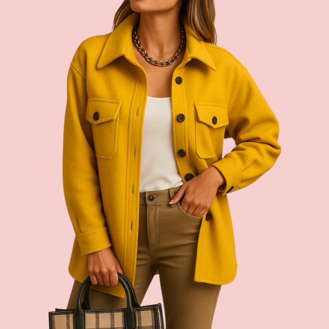 Dames Jas – Wind en waterdicht met kraag en knoopsluiting