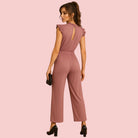 Dames Jumpsuit – Ceintuur in taille met kapmouwen voor een stijlvolle uitstraling