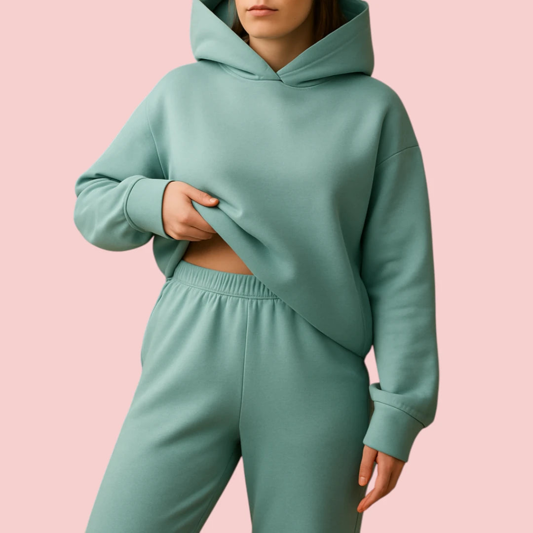 Dames Loungewear Set – Oversized Hoodie & Elastische Broek