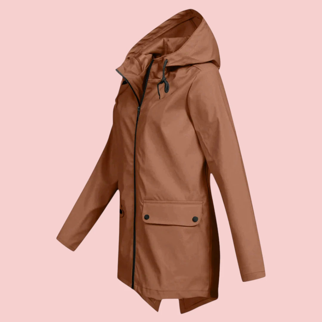 Dames Parka Jas Moderne Stijlvolle Mackintosh Regenjas Waterdicht En Winddicht