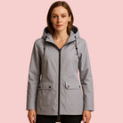 Dames Regenjas – Lange waterafstotende jas met capuchon en ritssluiting voor optimale bescherming