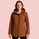 Dames Regenjas – Lange waterafstotende jas met capuchon en ritssluiting voor optimale bescherming