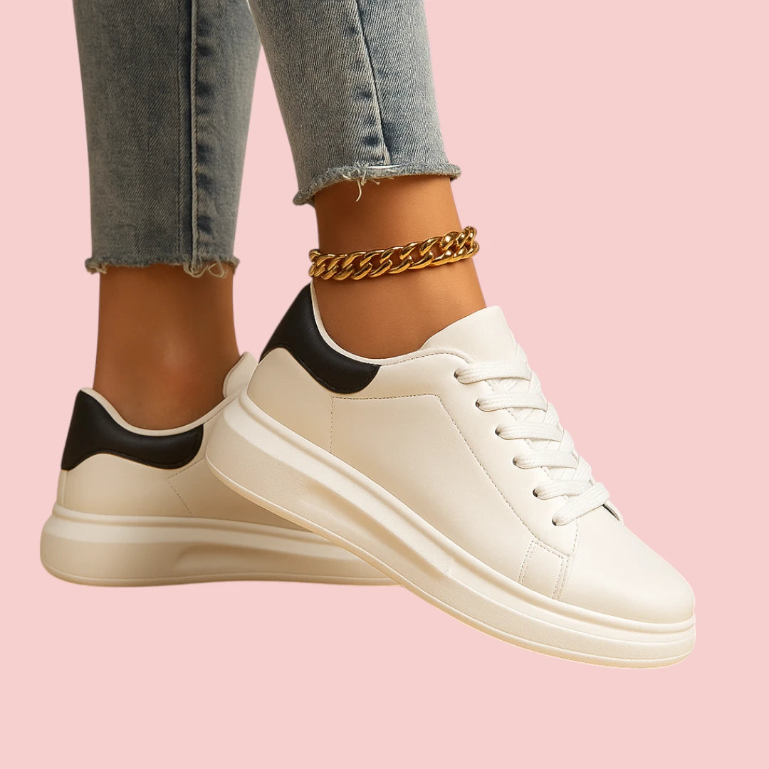 Dames Sneakers – Minimalistisch Leer voor Comfort