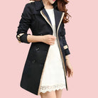 Dames TrenchCoat – Stijlvolle Double Breasted Windbreaker Overjas voor Elk Seizoen