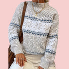 Dames Wintertrui Noorse Wollen Trui Iceland Stijl, Warm En Comfortabel Voor Koude Dagen